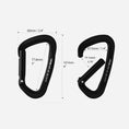 Load image into Gallery viewer, Vapor IV Aluminum - Straight Aluminum Carabiner - Black