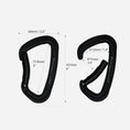 Load image into Gallery viewer, Vapor IV Aluminum - Bent Gate Carabiner - Black
