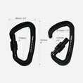 Load image into Gallery viewer, Vapor IV Aluminum - Screw Gate Carabiner - Black
